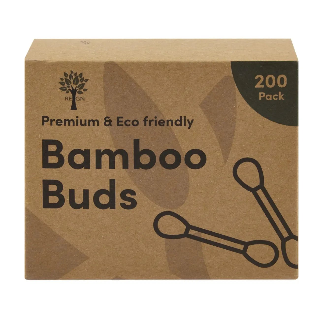 Bamboo Cotton Buds 200 Pack - Re:gn - Cotton Swabs - Re:gn
