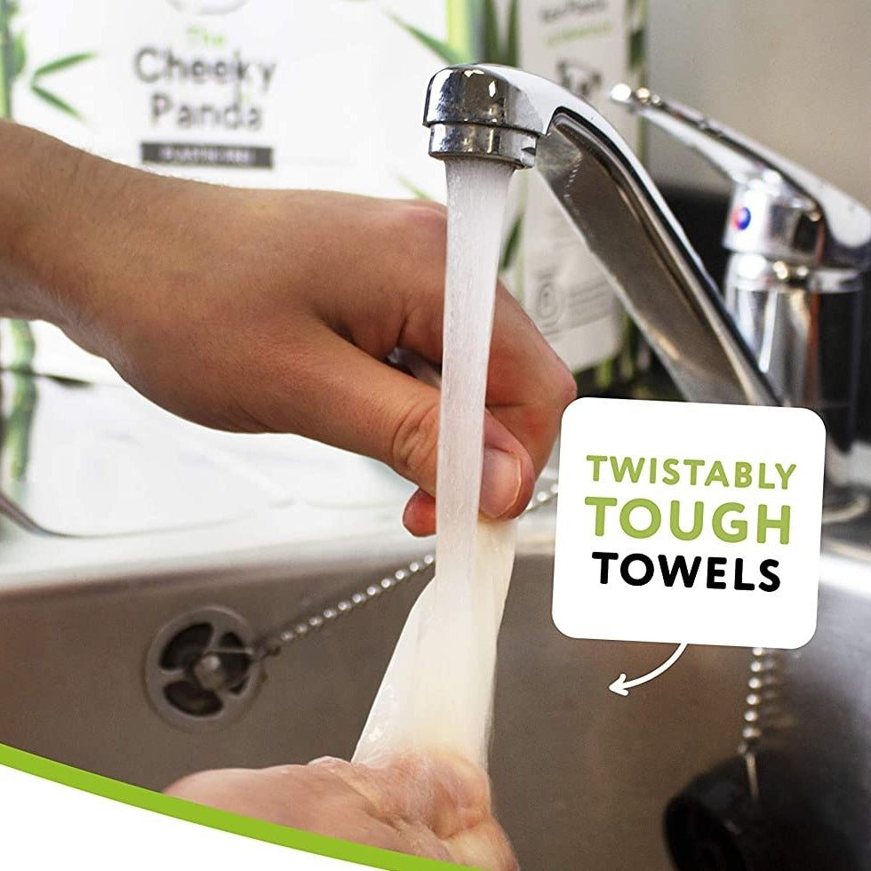 Bamboo Kitchen Towel 200 Sheets 2 Rolls - Cheeky Panda - Kitchen Towels - Eco Natural Products
