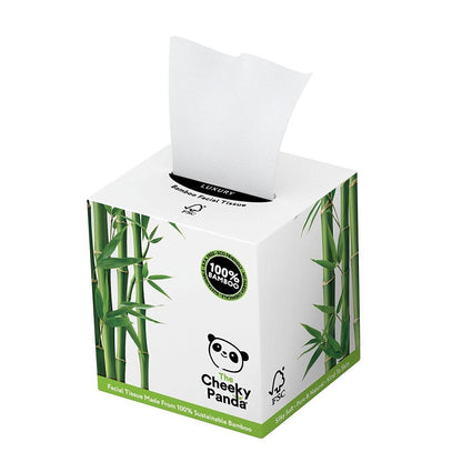 Bamboo Luxury Facial Tissue Cube 3PLY 56 Sheets - Cheeky Panda - Facial Tissues - Eco Natural Products