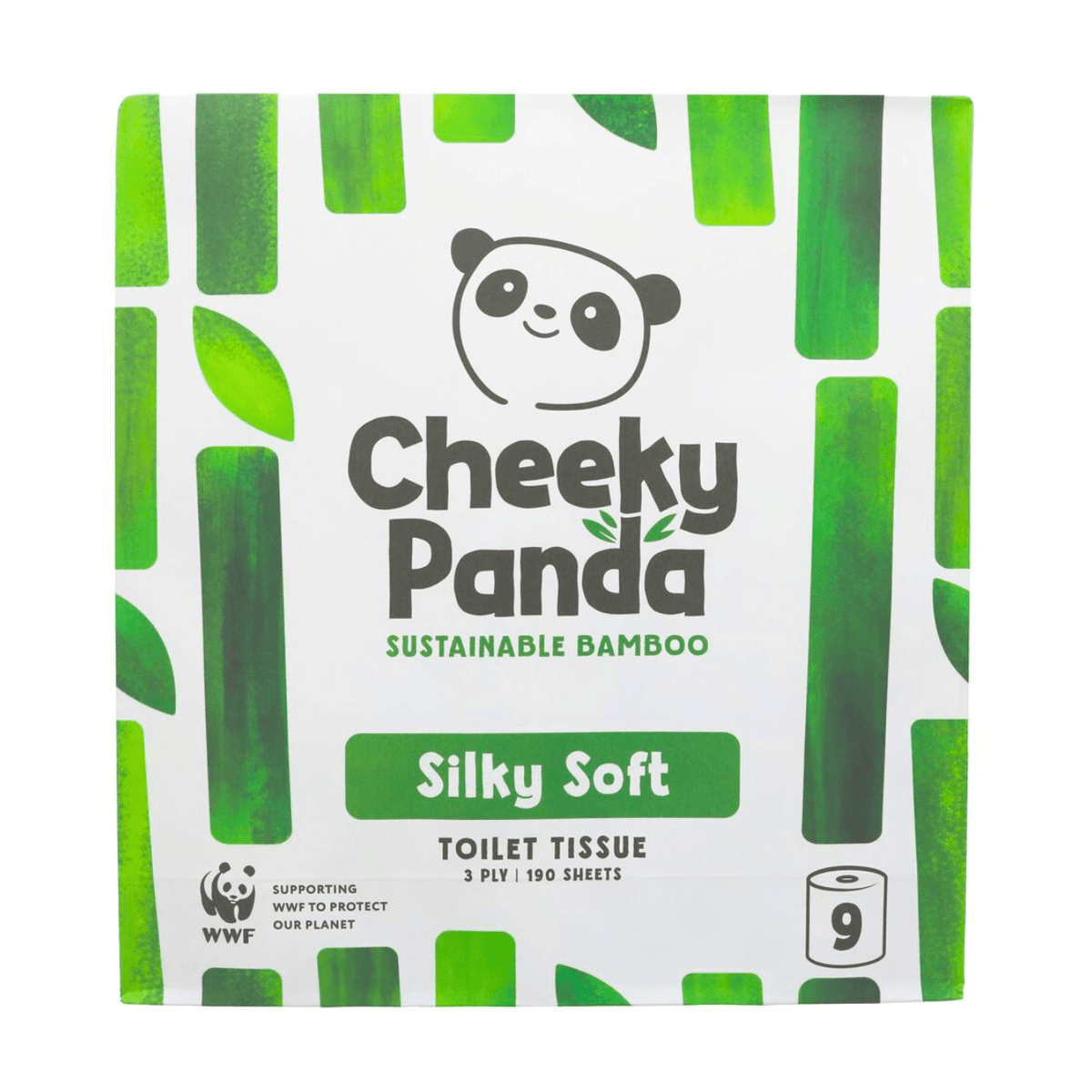 Bamboo Luxury Toilet Tissue 3PLY 190 Sheets 9 Rolls - Cheeky Panda - Toilet Tissue - Cheeky Panda