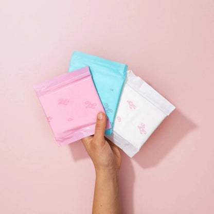 Bamboo Pads Winged & Utra Thin 10 Day & 5 Night Pads - Here We Flo - Feminine Sanitary Supplies - Eco Natural Products