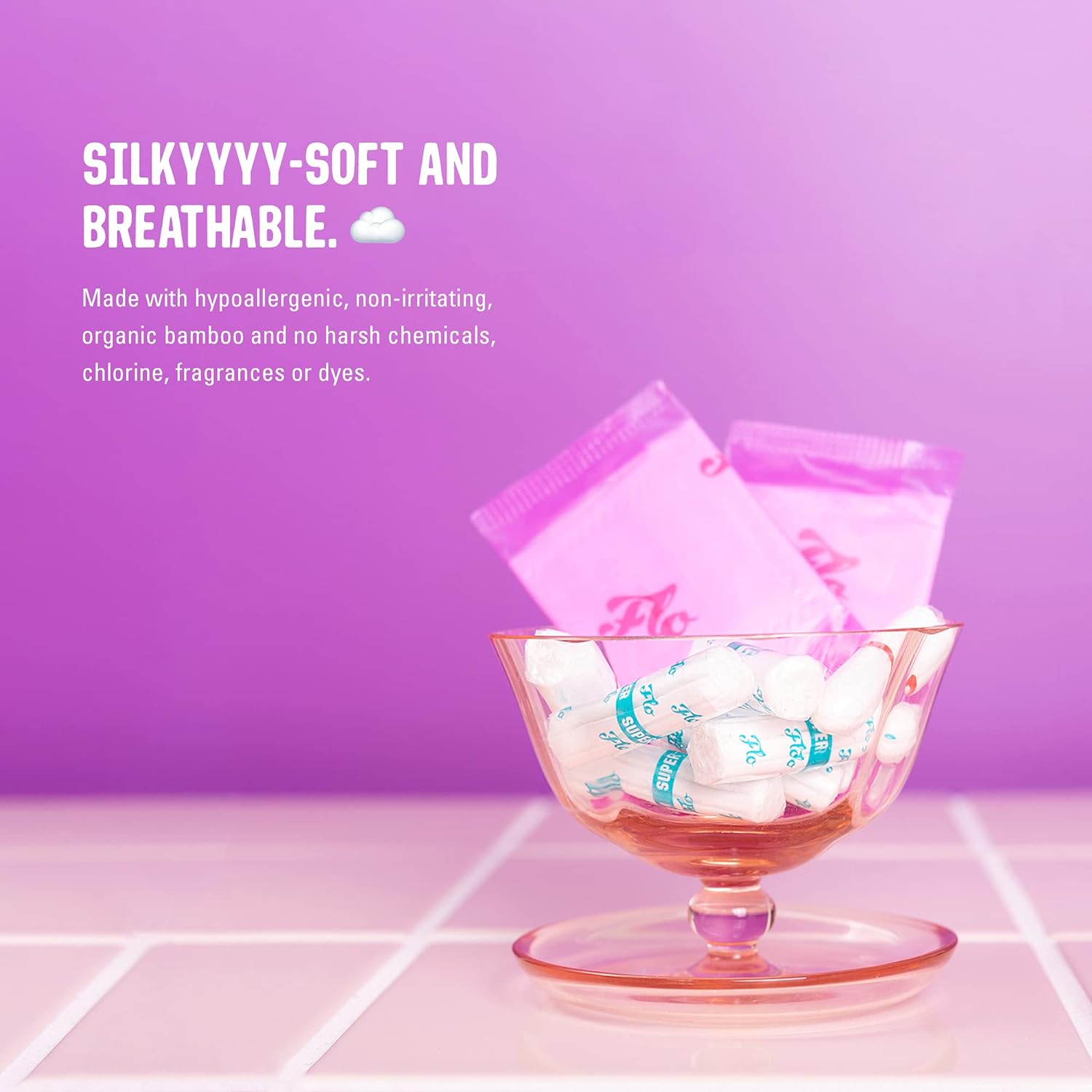 Bamboo Pantyliners 24 in a Pack Plastic Free - Here We Flo - Feminine Sanitary Supplies - Eco Natural Products