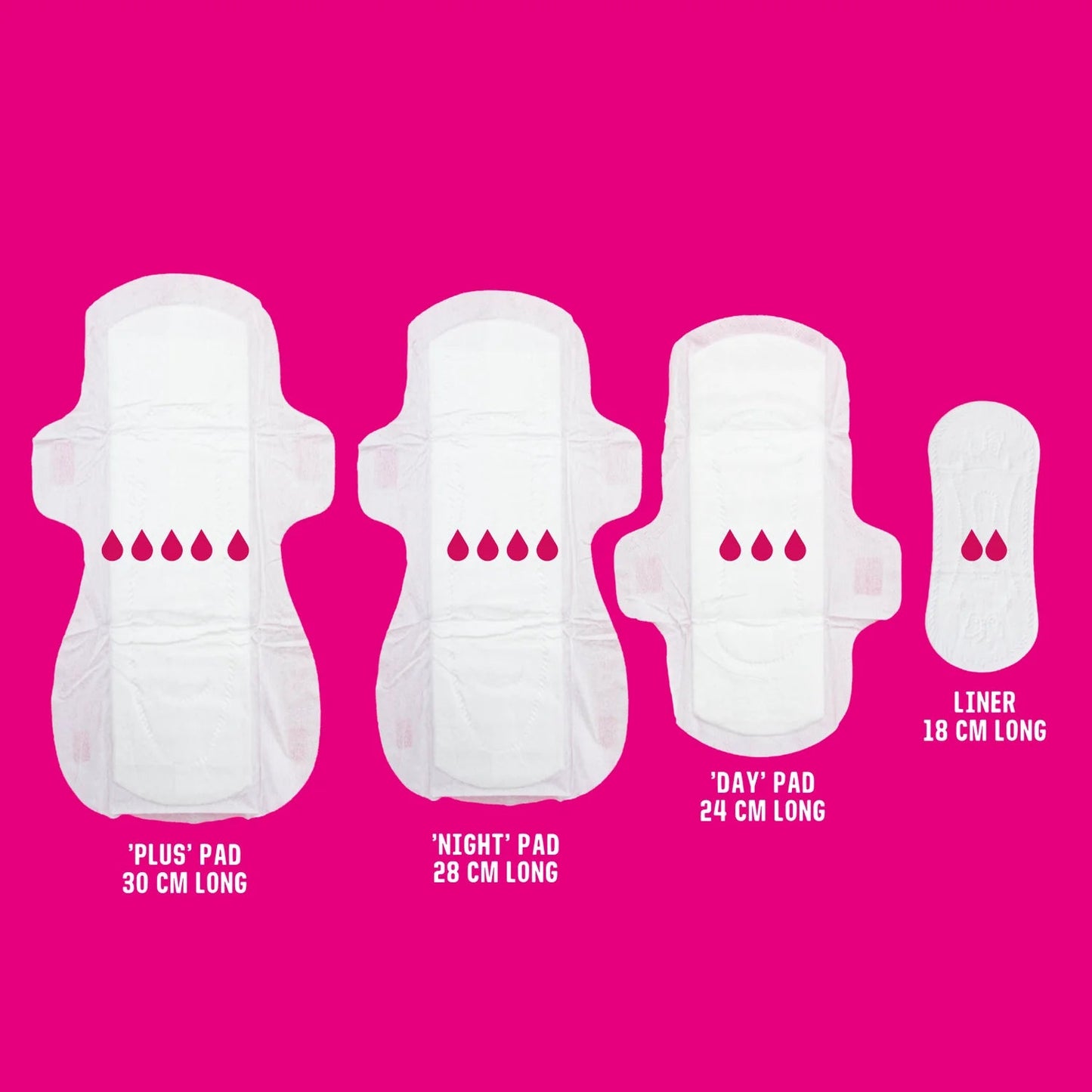 Bamboo Pantyliners 24 in a Pack Plastic Free - Here We Flo - Feminine Sanitary Supplies - Eco Natural Products