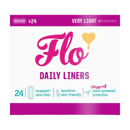 Bamboo Pantyliners 24 in a Pack Plastic Free - Here We Flo - Feminine Sanitary Supplies - Here We Flo