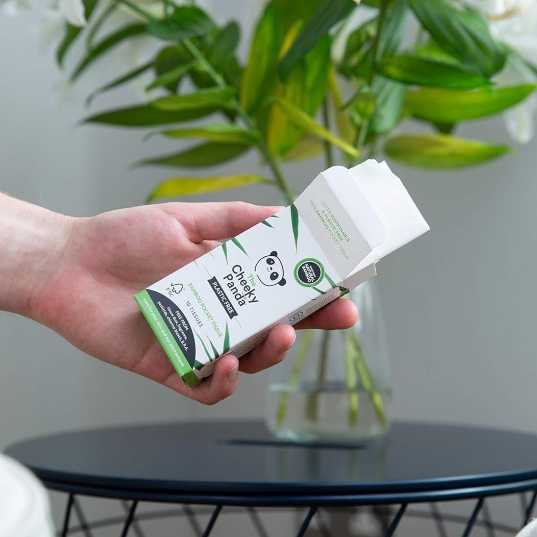 Bamboo Pocket Tissue 10 Tissues - Cheeky Panda - Pocket Tissue - Eco Natural Products