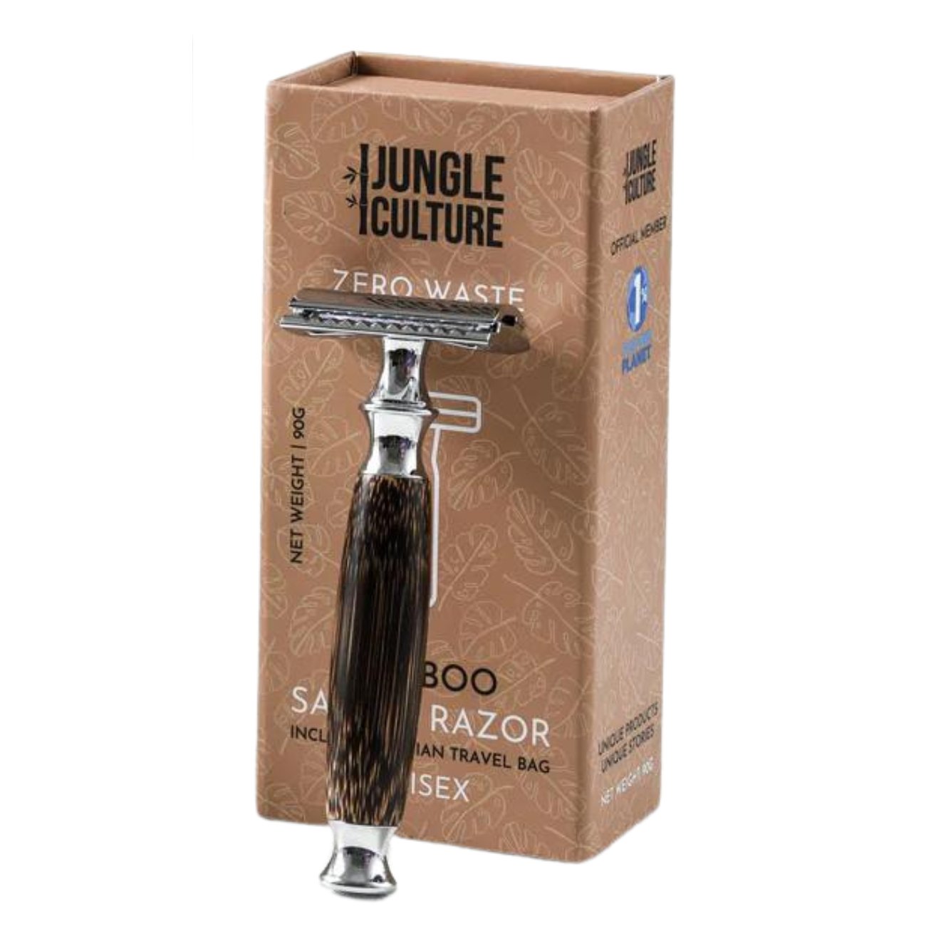 Bamboo Razor Dark Thick Handle - Eco Natural Products - Jungle Culture - Razor