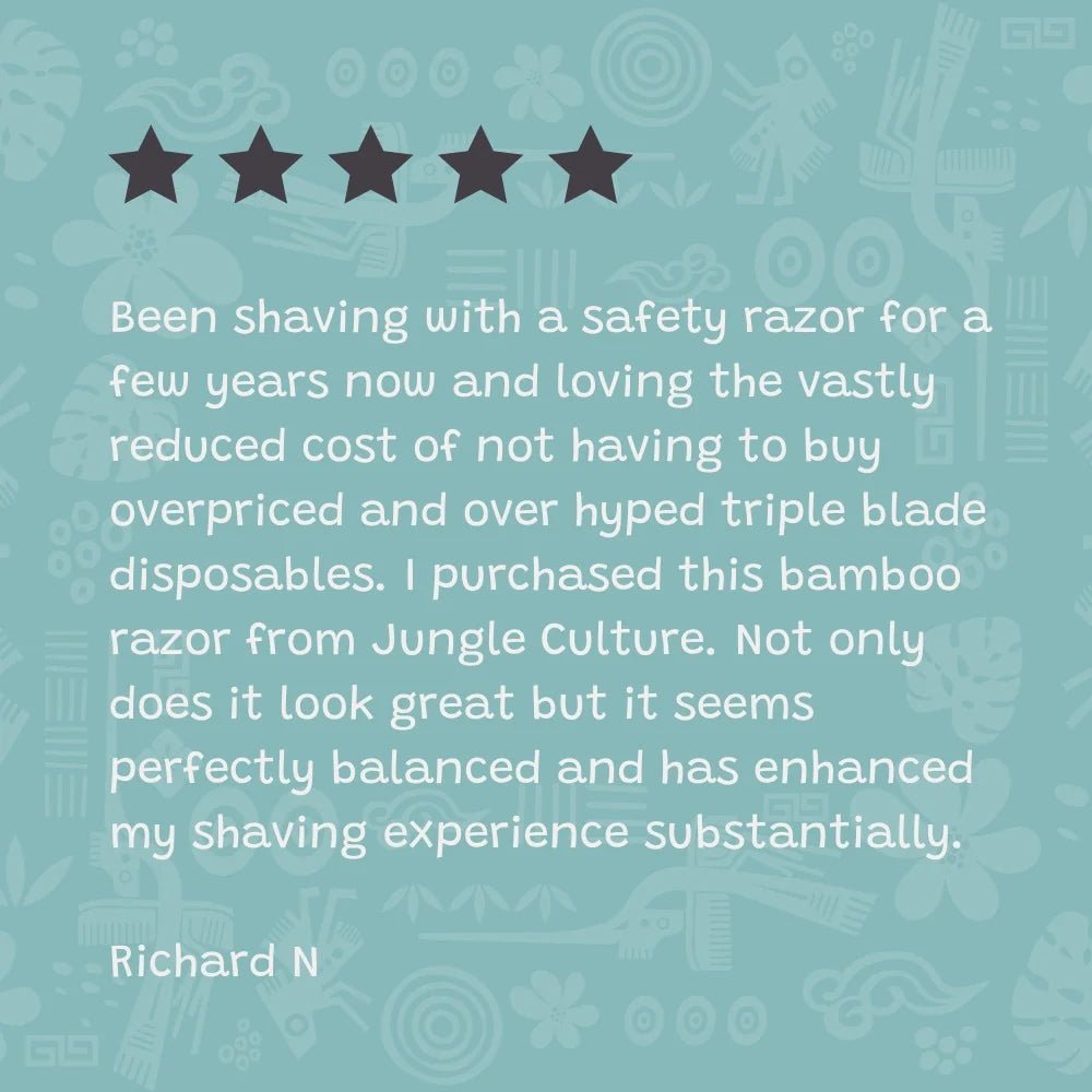 Bamboo Razor Dark Thin Handle - Jungle Culture - Razor - Eco Natural Products