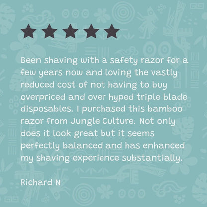 Bamboo Razor Dark Thin Handle - Jungle Culture - Razor - Eco Natural Products