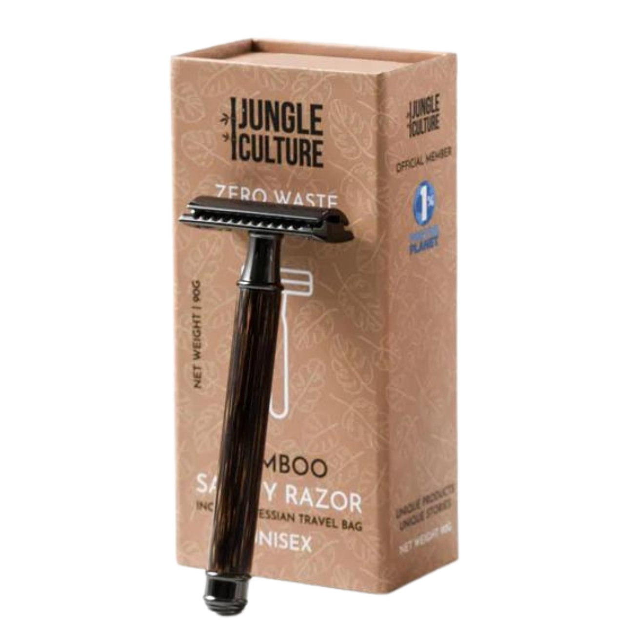 Bamboo Razor Dark Thin Handle - Eco Natural Products - Jungle Culture - Razor