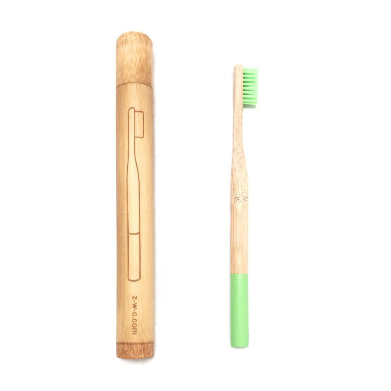 Bamboo Travel Case For Toothbrush - Eco Natural Products - Zero Waste Club - Travel case for toothbrush