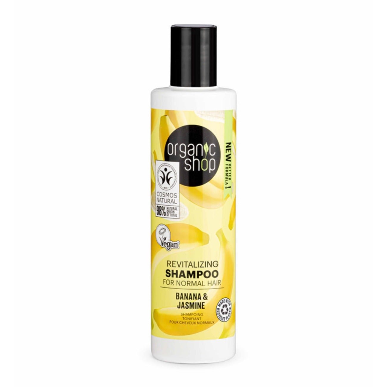 Banana and Jasmine Refilling Shampoo for Normal Hair 280 ml - Organic Shop - Shampoo - Eco Natural Products