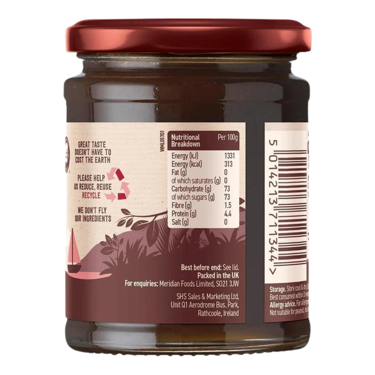 Barley Malt Extract 370g - Meridian - Malt Syrup - Eco Natural Products