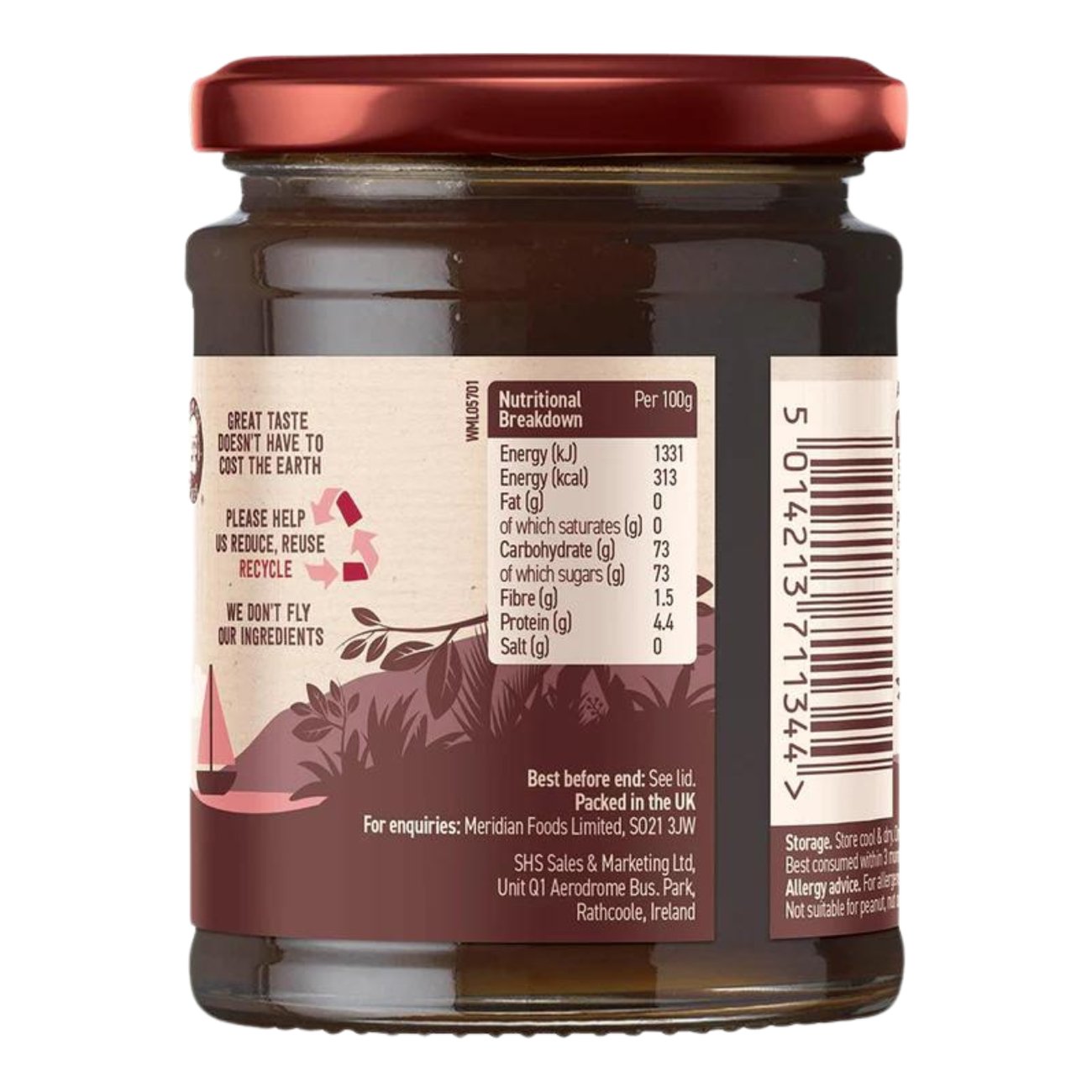 Barley Malt Extract 370g - Meridian - Malt Syrup - Eco Natural Products