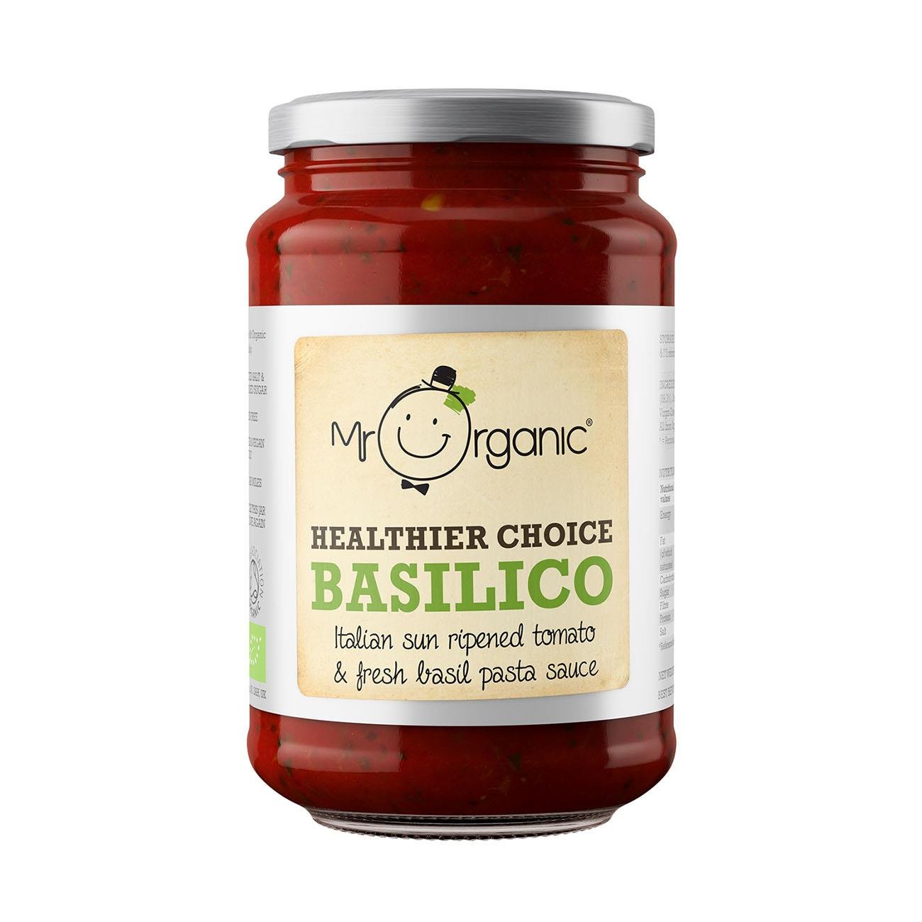 Basilico Pasta Sauce 350g - Eco Natural Products - Mr Organic - Pasta Sauce