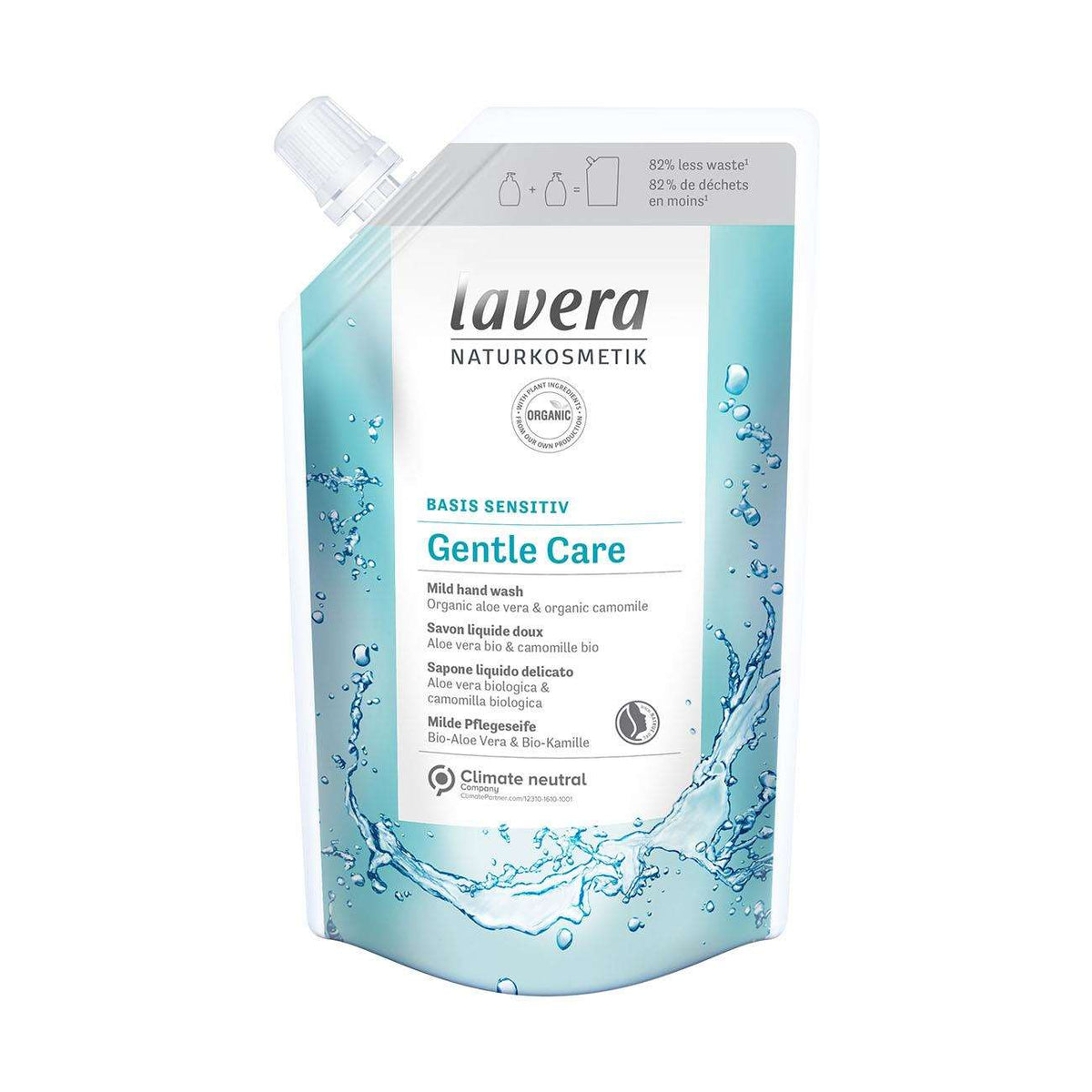 Basis Sensitiv Gentle Care Refill Pouch Hand Wash 500ml - Lavera - Hand wash - Eco Natural Products
