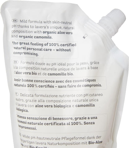 Basis Sensitiv Gentle Care Refill Pouch Hand Wash 500ml - Lavera - Hand wash - Eco Natural Products