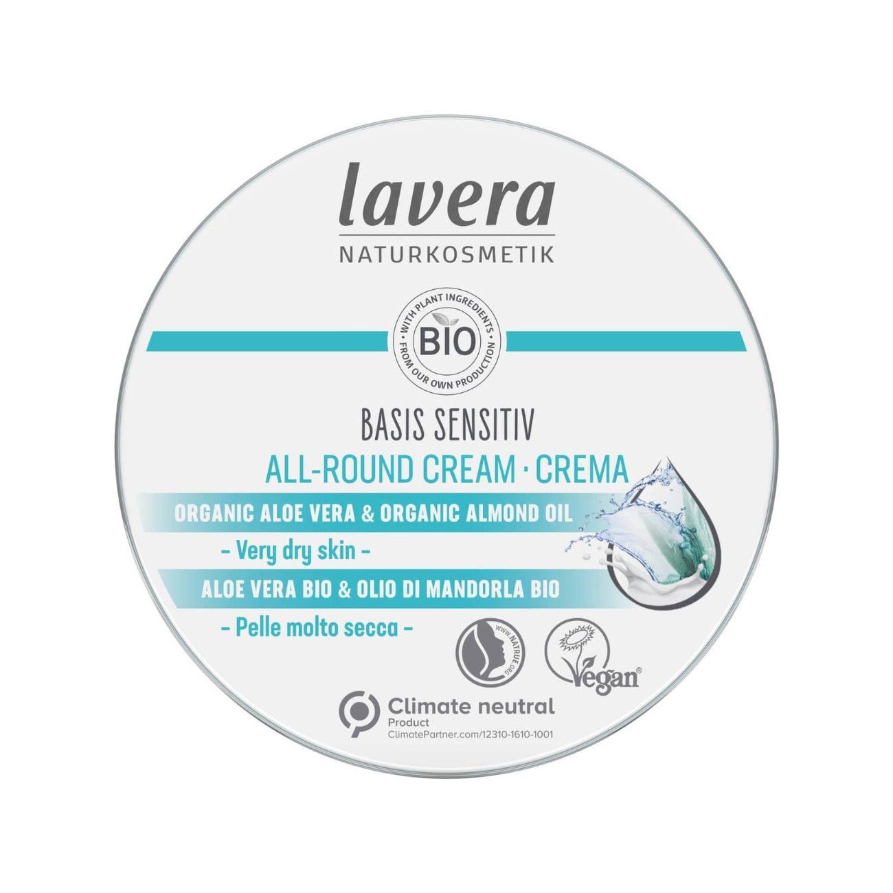 Basis Sensitive All Round Cream 150ml - Eco Natural Products - Lavera - ultra - intensive care