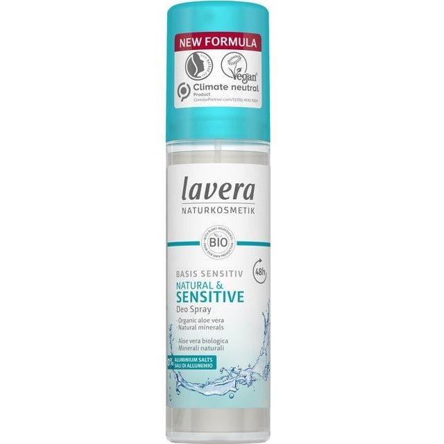 Basis Sensitive Deodorant Spray 75ml - Eco Natural Products - Lavera - Deodorants