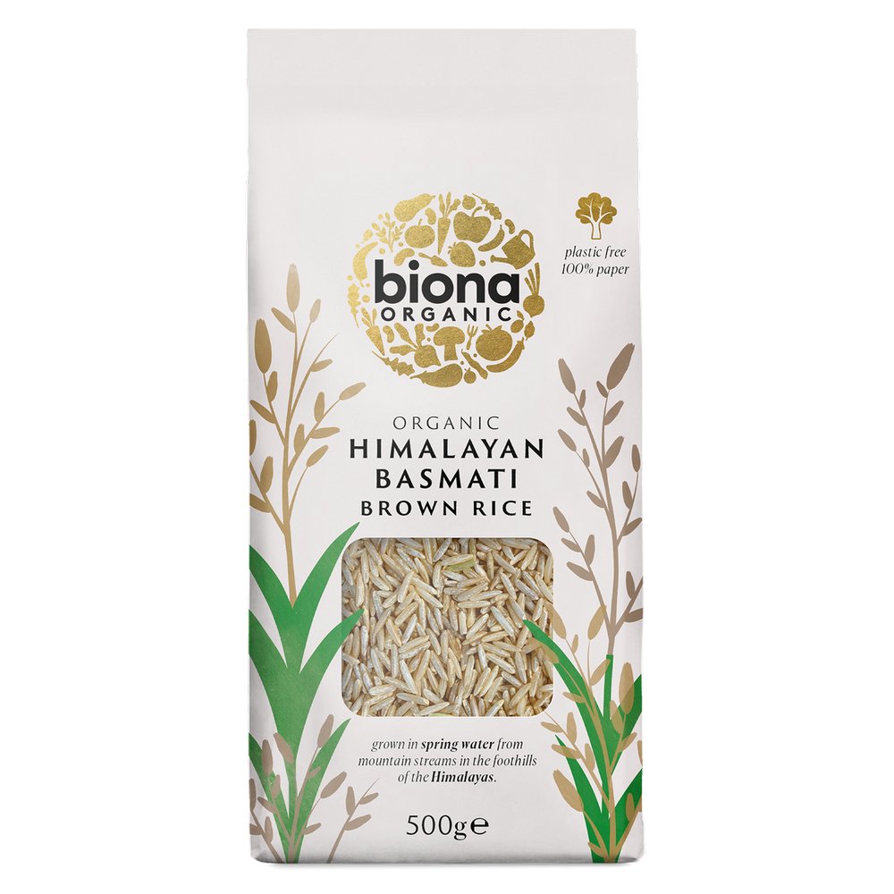 Basmati Brown Rice Organic 500g - Biona - Brown Rice - Eco Natural Products