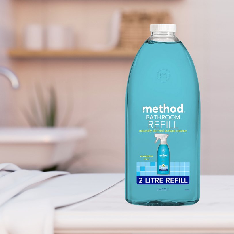 Bathroom Cleaner Refill 2L - Method - All Purpose Cleaner - Eco Natural Products