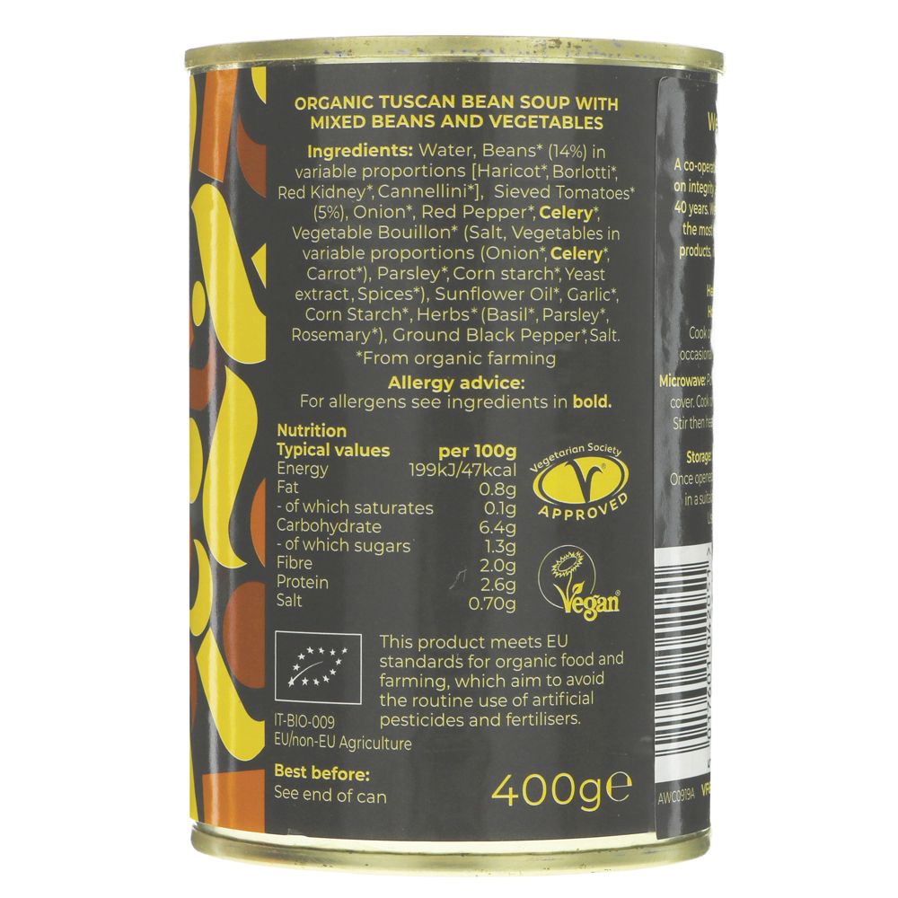 Bean Soup Tuscan 400g - Suma - Whole Food Soup - Eco Natural Products