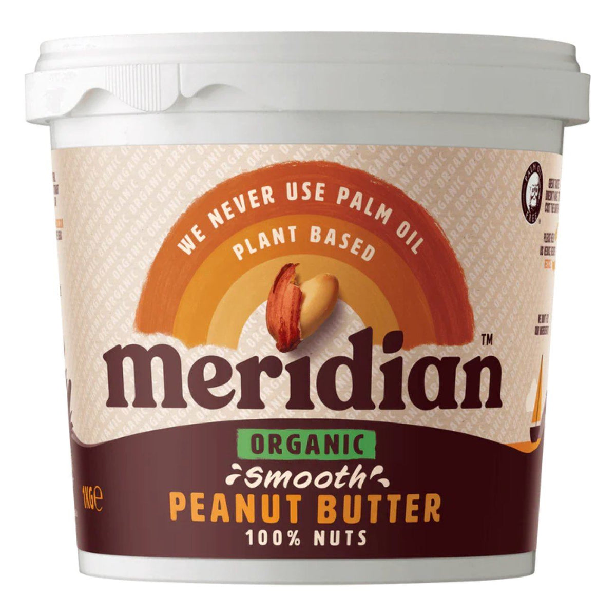 Organic Smooth Peanut Butter 100% - 1Kg BBE 30.11.2025