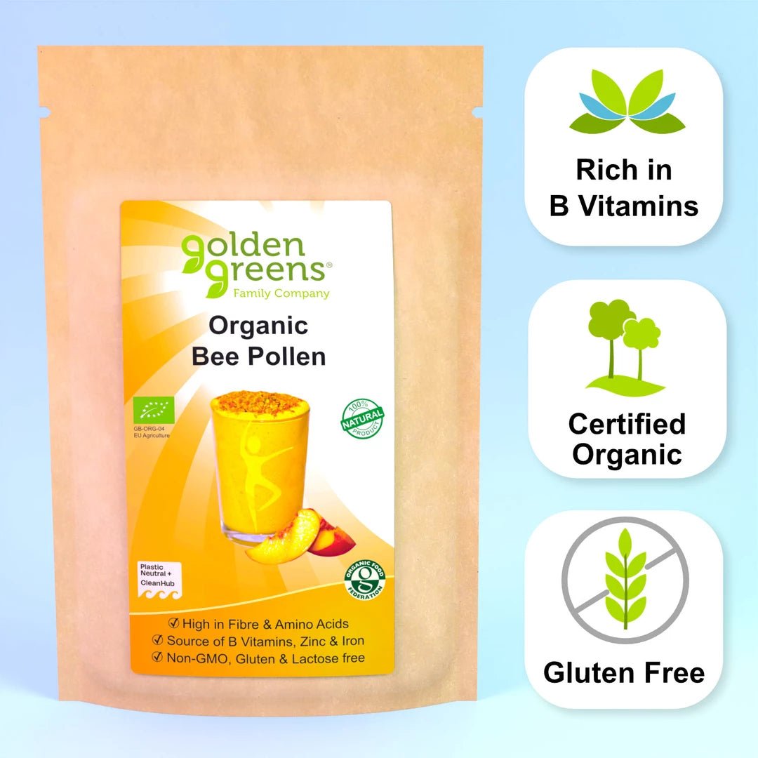 Bee Pollen 100g - Golden Greens Organic - Vitamins & Supplements - Eco Natural Products