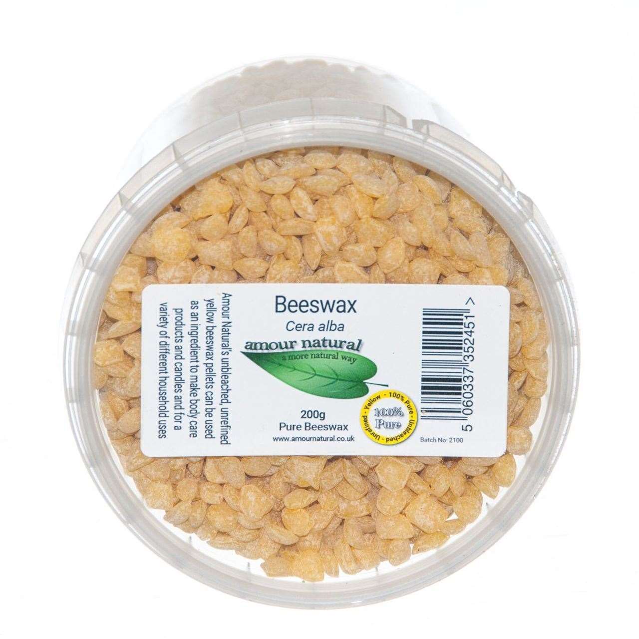 Bees wax Pellets 200g - Eco Natural Products - Amour Natural - Beeswax Pellets