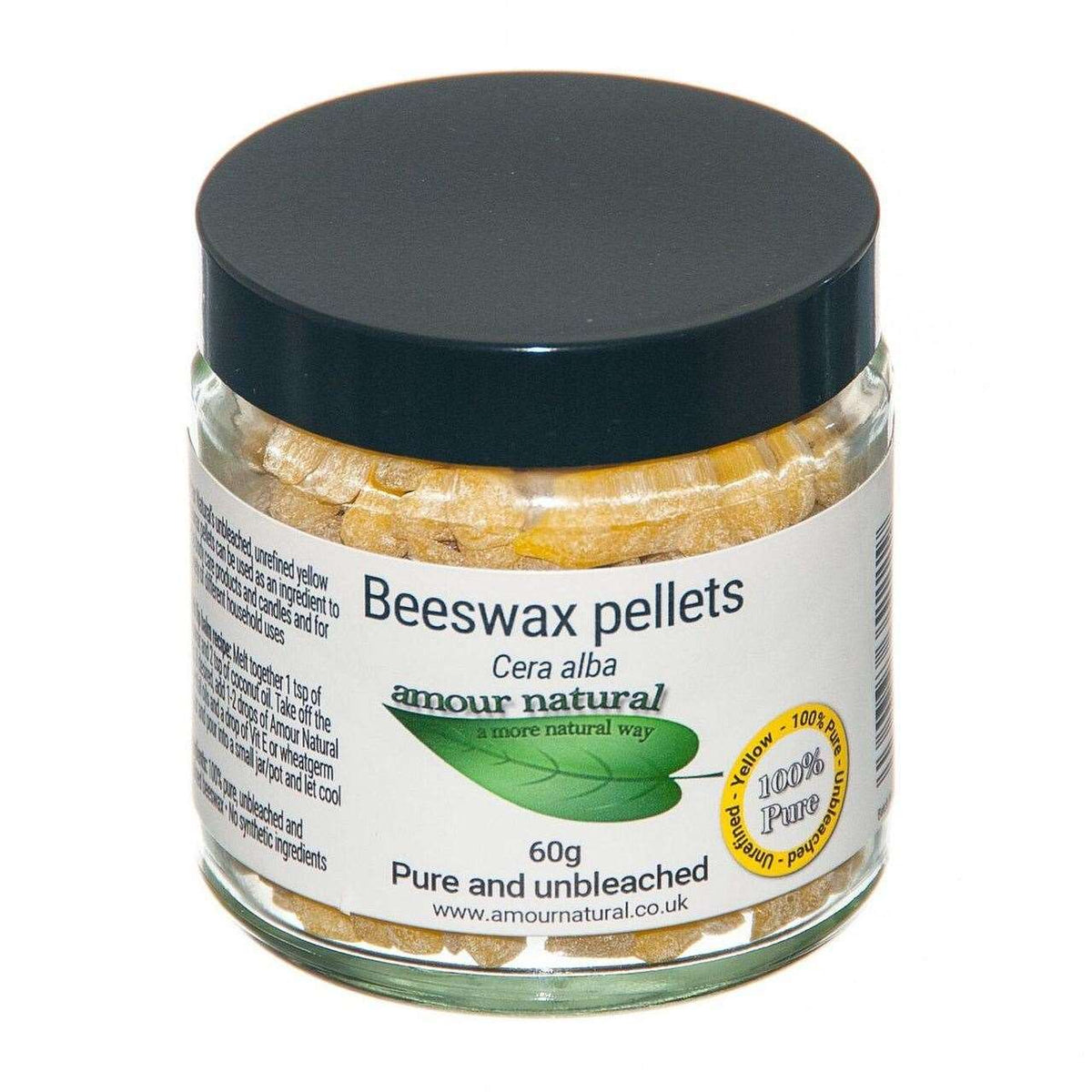 Beeswax Pellets 60g - Amour Natural - Beeswax Pellets - Eco Natural Products