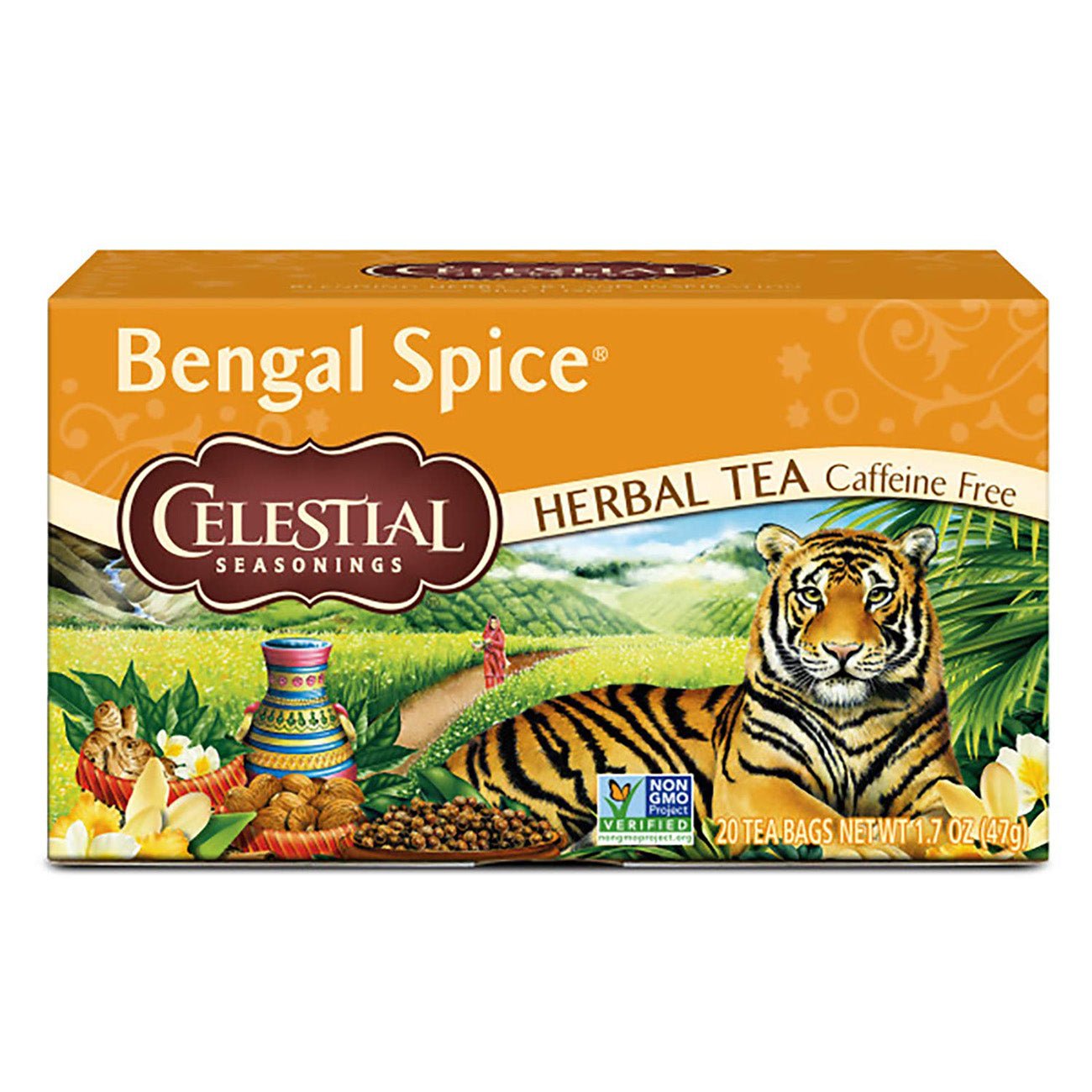 Bengal Spice Herbal Tea 20 Bags - Eco Natural Products - Celestial Seasonings - Herbal Tea