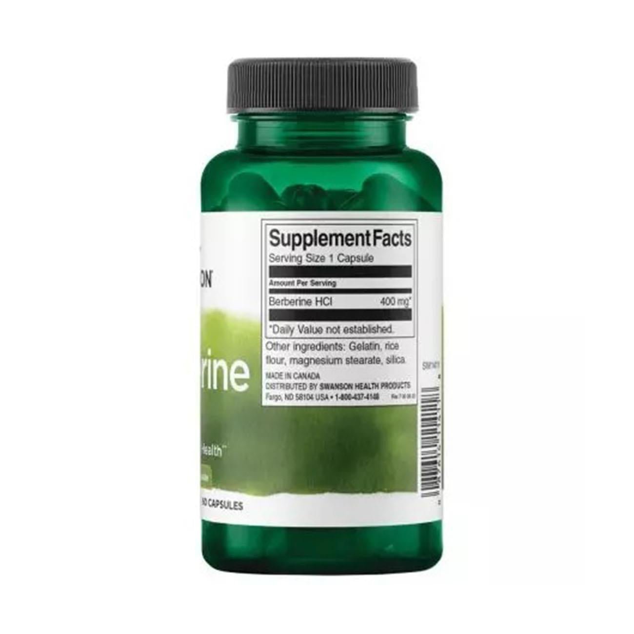 Berberine 400mg 60 Caps - Swanson - Supplement - Eco Natural Products