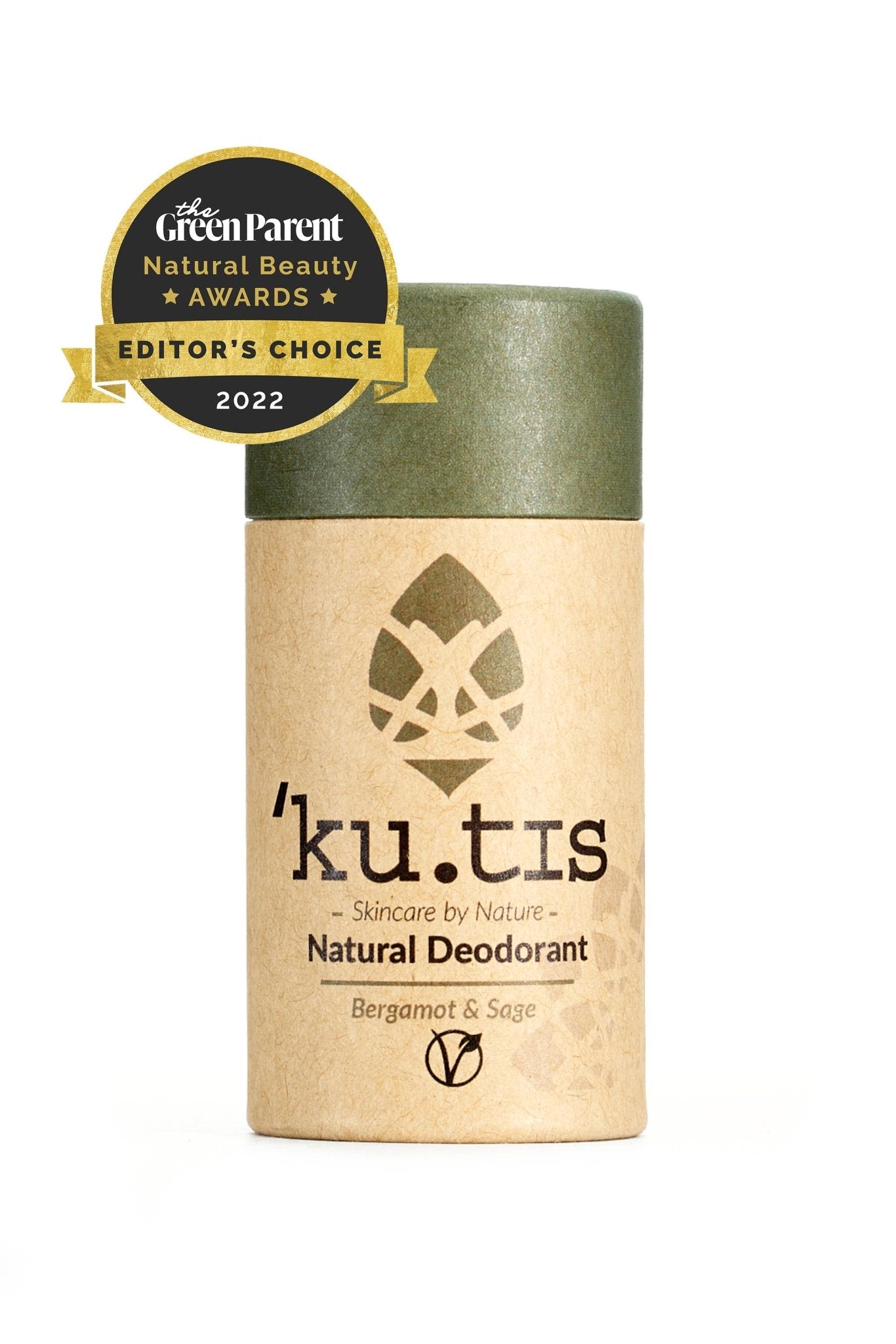 Bergamot and Sage Deodorant Vegan 55g - Kutis Skincare - Deodorant - Eco Natural Products