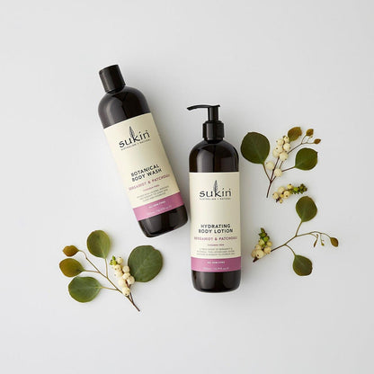 Bergamot & Patchouli Botanical Body Wash 500ml - Sukin - Body wash - Eco Natural Products