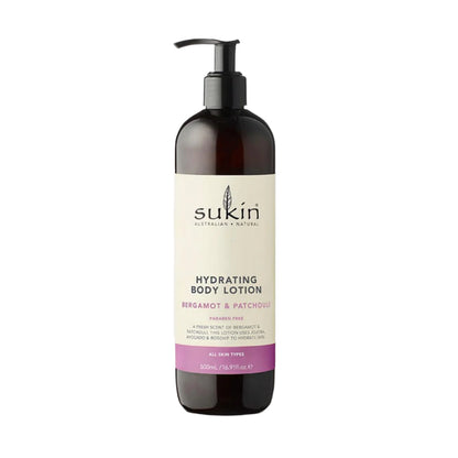 Bergamot & Patchouli Hydrating Body Lotion 500ml - Sukin - Body lotion - Eco Natural Products