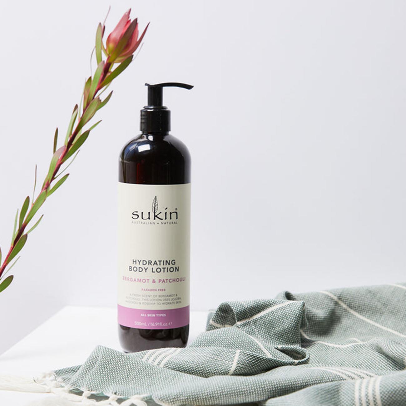 Bergamot & Patchouli Hydrating Body Lotion 500ml - Sukin - Body lotion - Eco Natural Products