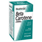Beta - Carotene (Natural) 15mg 30 Capsules - HealthAid - Food Supplement - Eco Natural Products