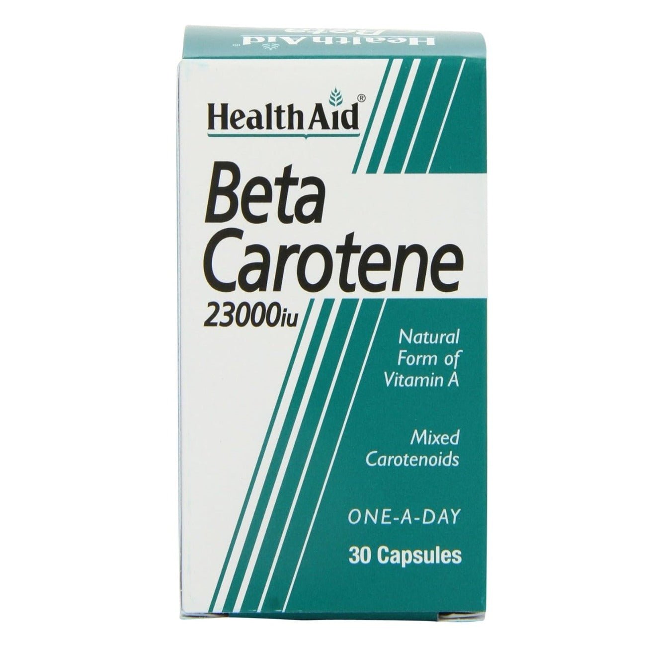 Beta - Carotene (Natural) 15mg 30 Capsules - Eco Natural Products - HealthAid - Food Supplement