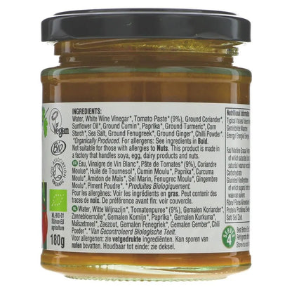 Bhuna India Curry Paste 180g - Geo Organics - Curry Sauce - Geo Organics