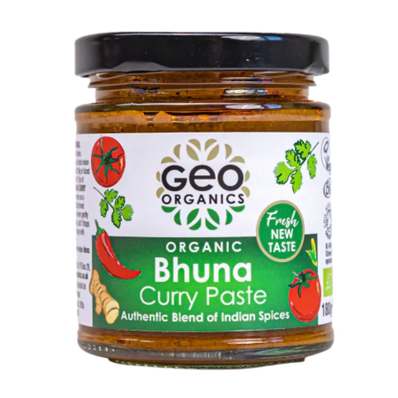 Bhuna India Curry Paste 180g - Geo Organics - Curry Sauce - Geo Organics