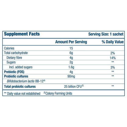 Bifidobacteria and Fibre 10 Sachets - OptiBac Probiotics - Vitamins & Supplements - Eco Natural Products
