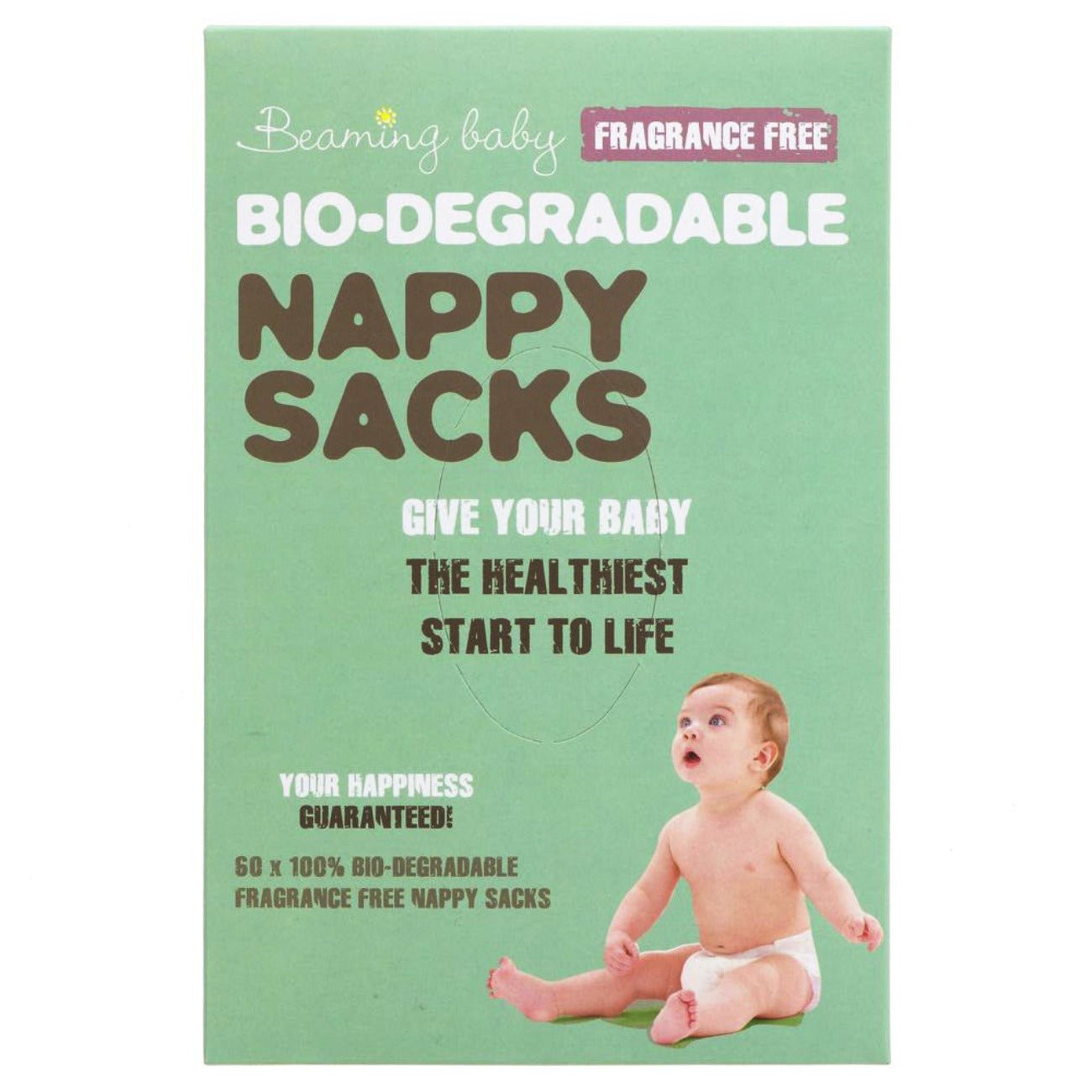 Bio - Degradable Nappy Sacks Fragrance Free 60 - Eco Natural Products - Beaming Baby - Nappy Sacks