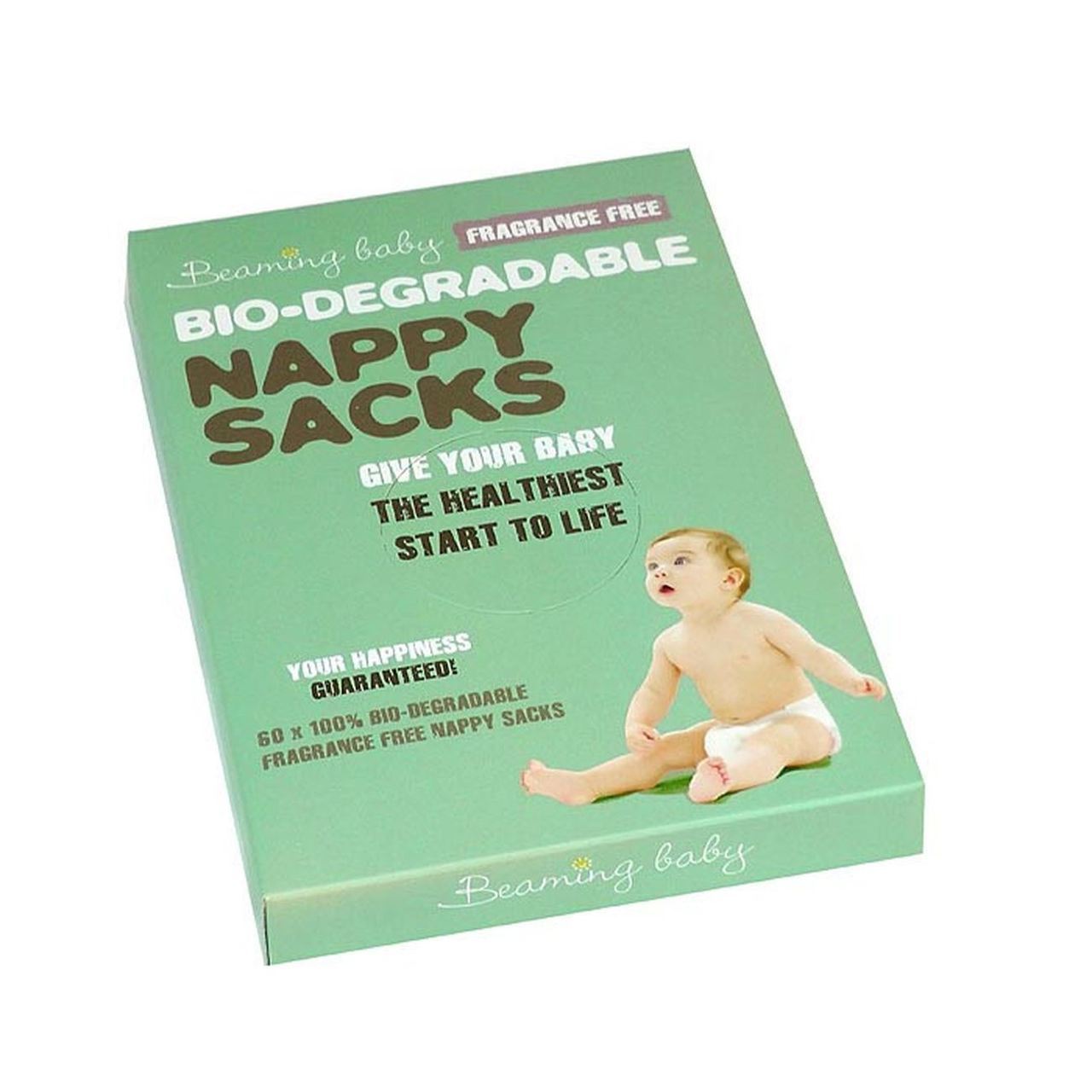 Bio - Degradable Nappy Sacks Fragrance Free 60 - Eco Natural Products - Beaming Baby - Nappy Sacks