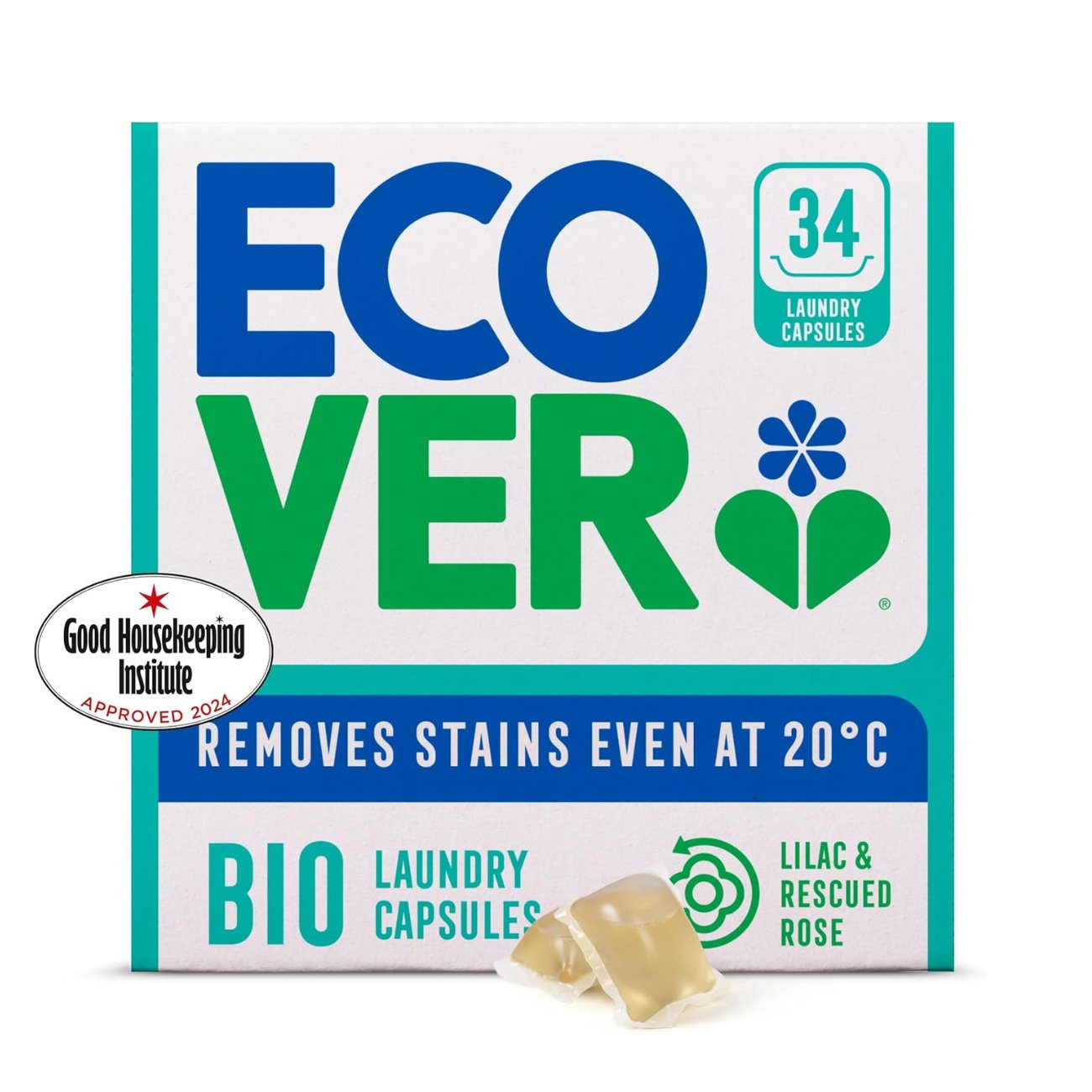 Bio Laundry Capsules 34 Capsules - Eco Natural Products - Ecover - Laundry