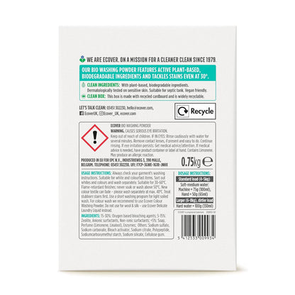 Bio Washing Powder 750g - Ecover - Washing Powder - Eco Natural Products