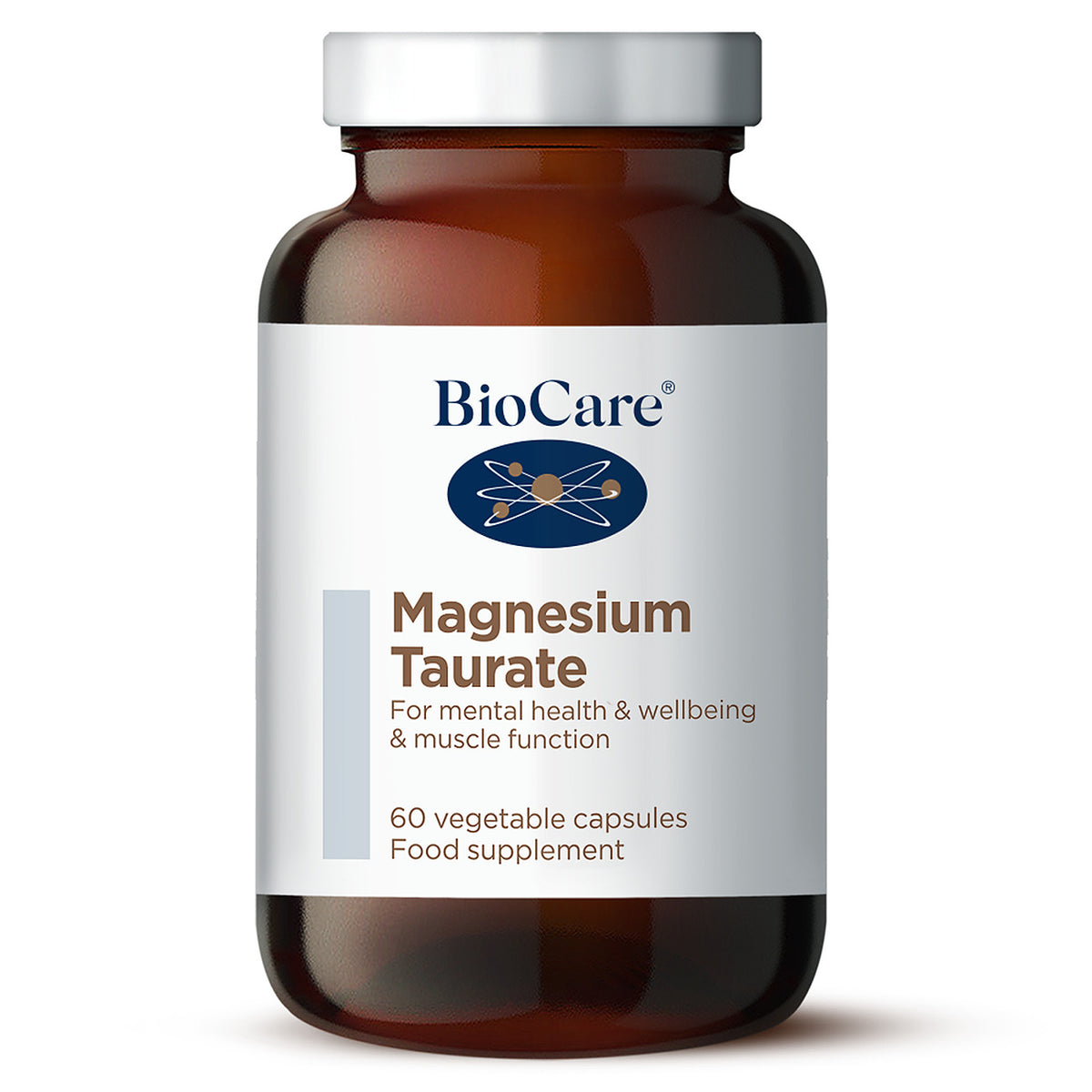 BioCare Magnesium Taurate 60 Capsules front of pack