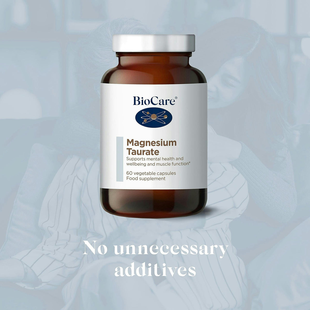 BioCare Magnesium Taurate 60 Capsules - lifestyle view
