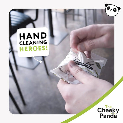 Biodegradable Bamboo Handy Wipes 12wipes - Cheeky Panda - Hand Sanitizers & Wipes - Eco Natural Products
