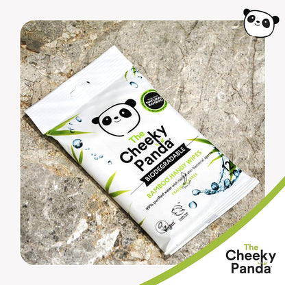 Biodegradable Bamboo Handy Wipes 12wipes - Cheeky Panda - Hand Sanitizers & Wipes - Eco Natural Products