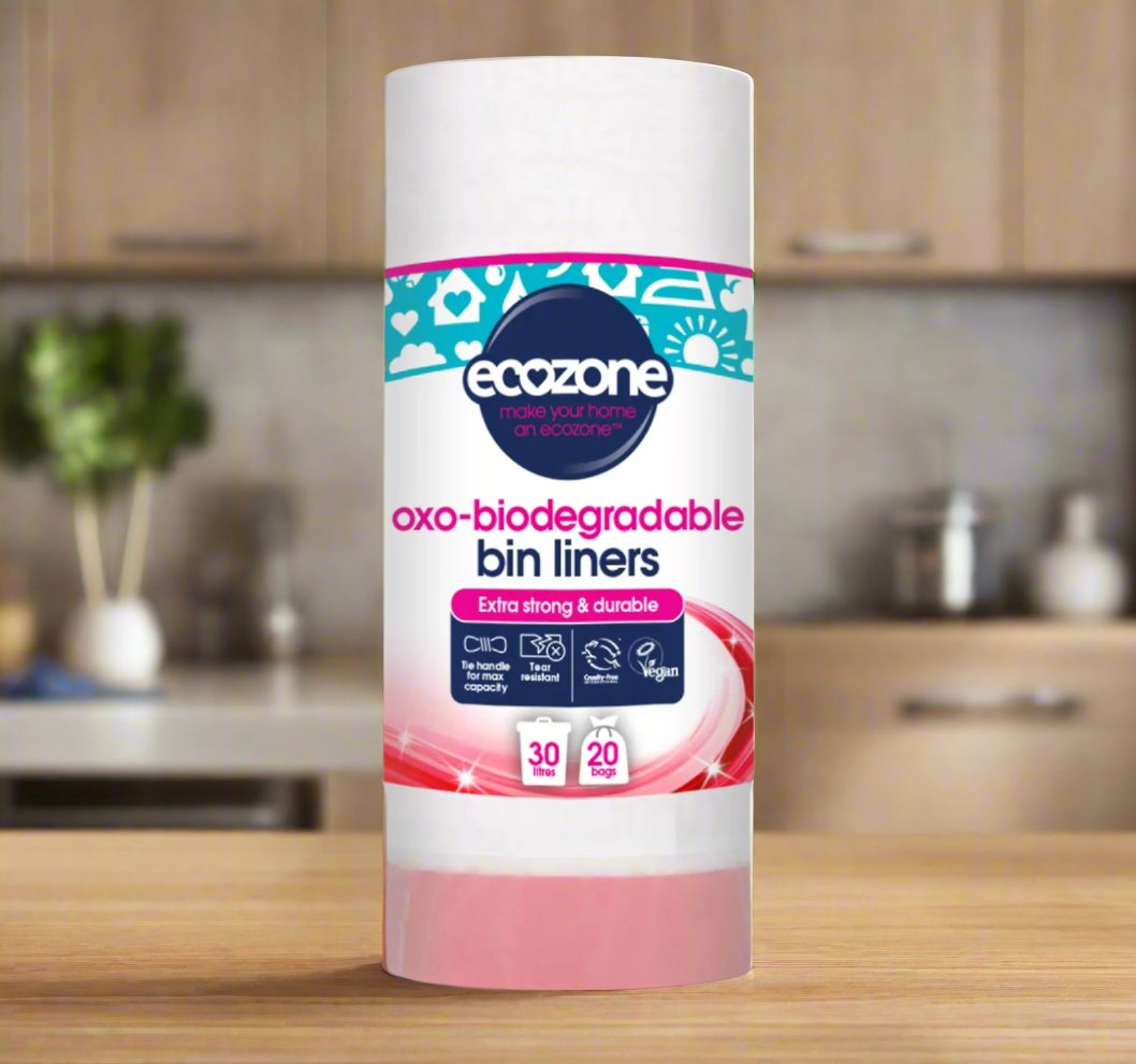 Biodegradable Bin Liners 30L 20 Bags - Eco Natural Products - Ecozone - Household Cleaner