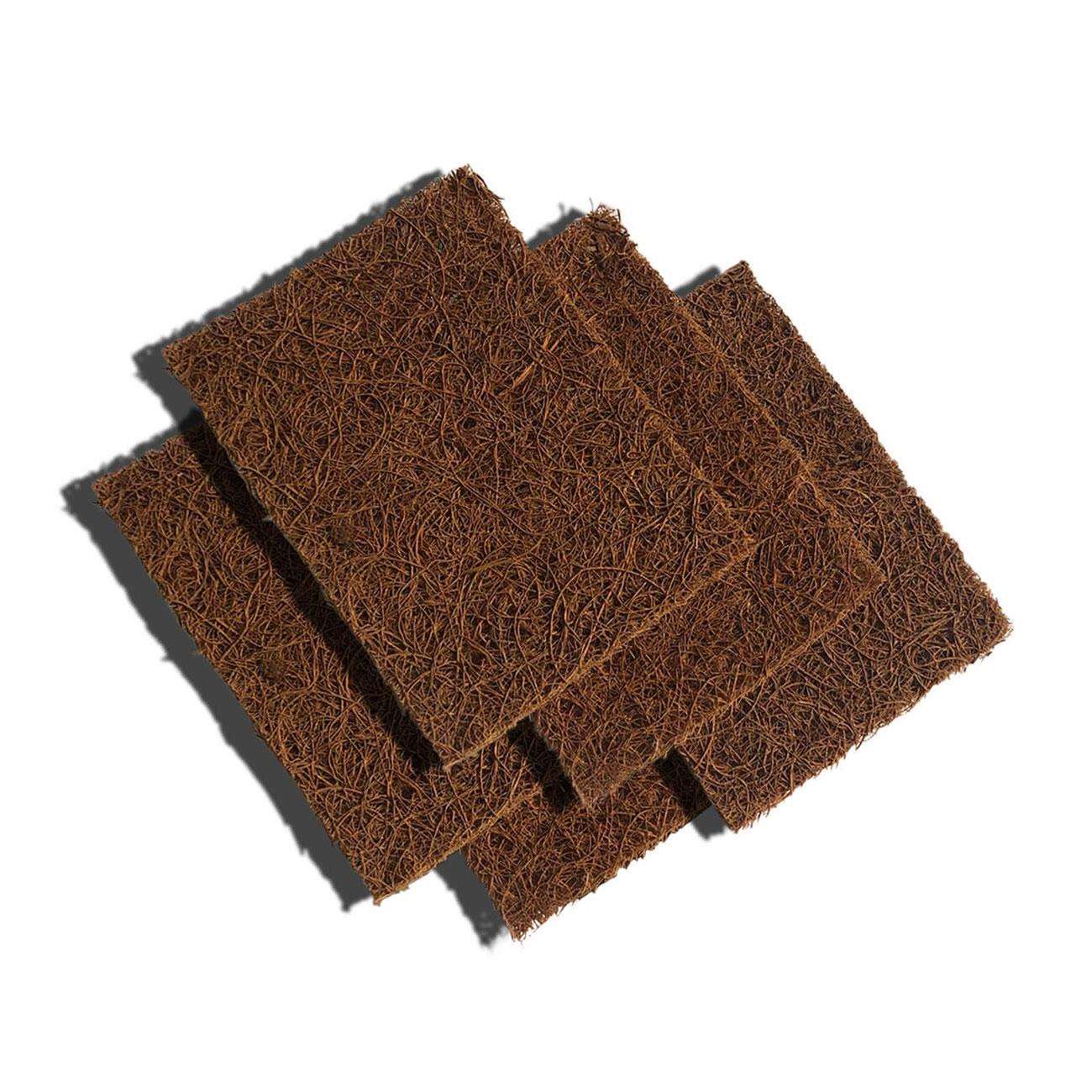 Biodegradable Coconut Kitchen Scourers Pack of 5 - Eco Natural Products - Zero Waste Club - Scourers